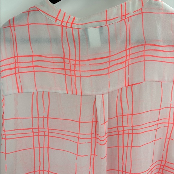 Torrid Womens Coral And Sheer White Sleeveless polyester Shirt Size 1x - Picture 8 of 15